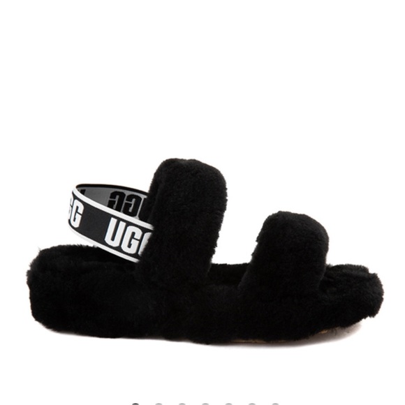 Womens UGG Oh Yeah Slide Sandal - Black - Picture 3 of 13